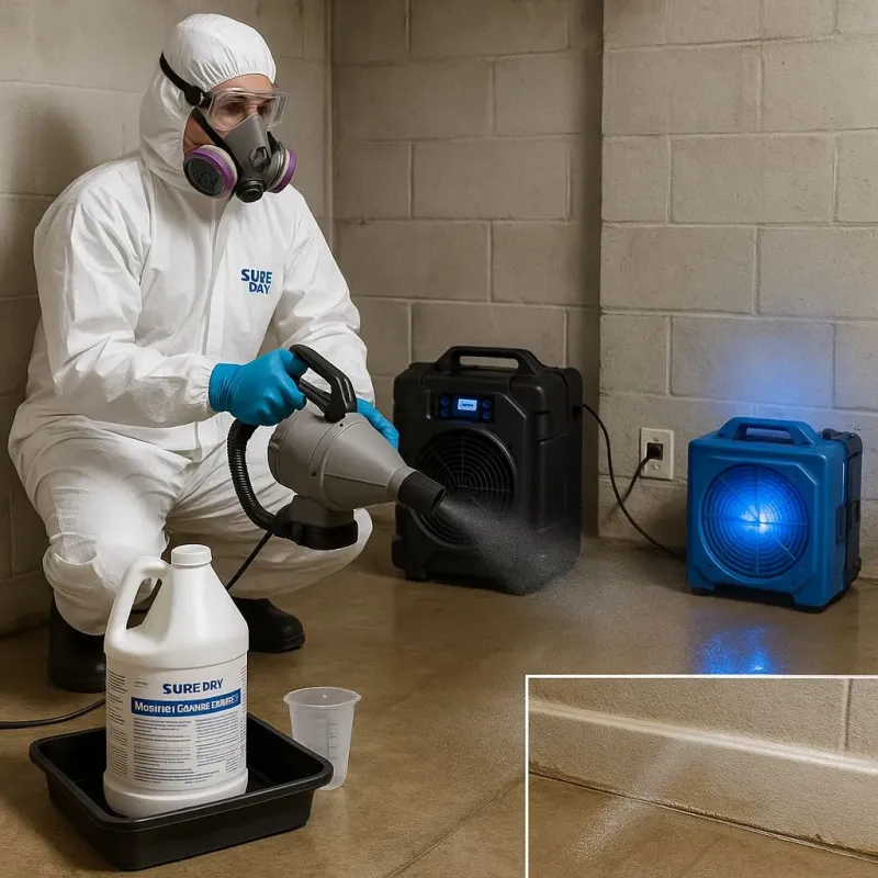 Sanitization and Odor Removal process in Sharon, MA